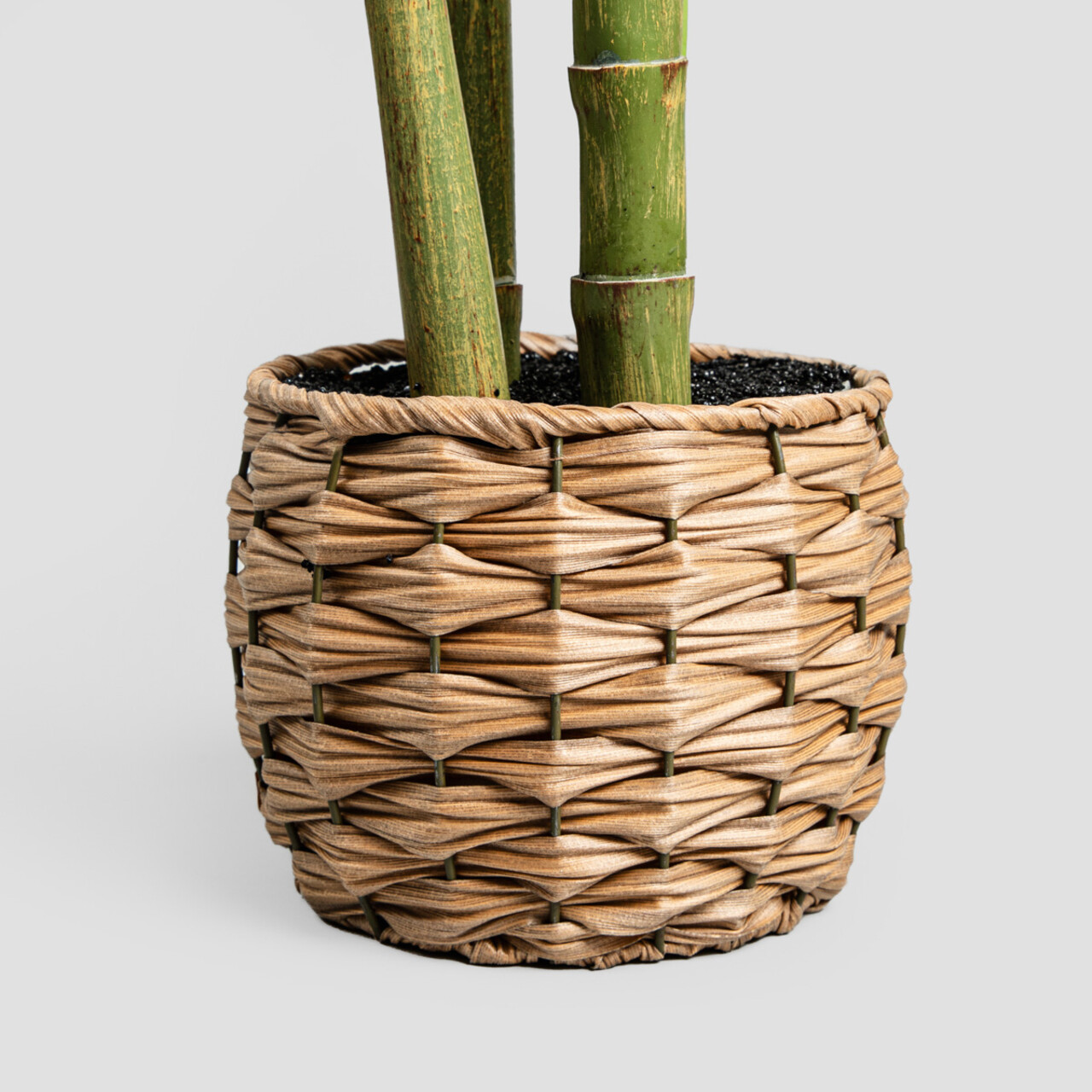 Planta artificiala B2 Difenbachia, Homla, 110 cm, plastic, verde/bej - imagine 4