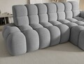 Coltar extensibil stanga 3 locuri ELTAP, Ceedro, 283x165x98 cm, lemn/poliester, gri deschis