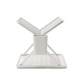 Scurgator de vase cu suport tacamuri, pliabil, Brabantia, SinkSide, 37x33x31.5 cm, aluminiu, gri deschis
