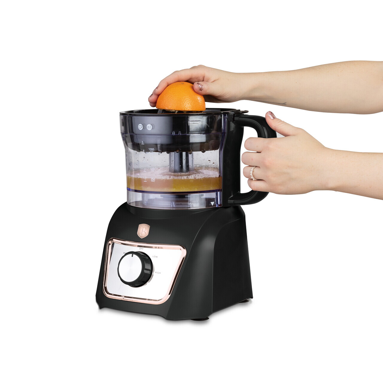 Set blender 8 in 1 Berlinger Haus, Black Rose, 500W, inox/plastic, negru/transparent - imagine 9