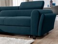 Coltar extensibil stanga 4 locuri ELTAP, Mari-07, Mariall, 288x200x92 cm, lemn/poliester, albastru inchis