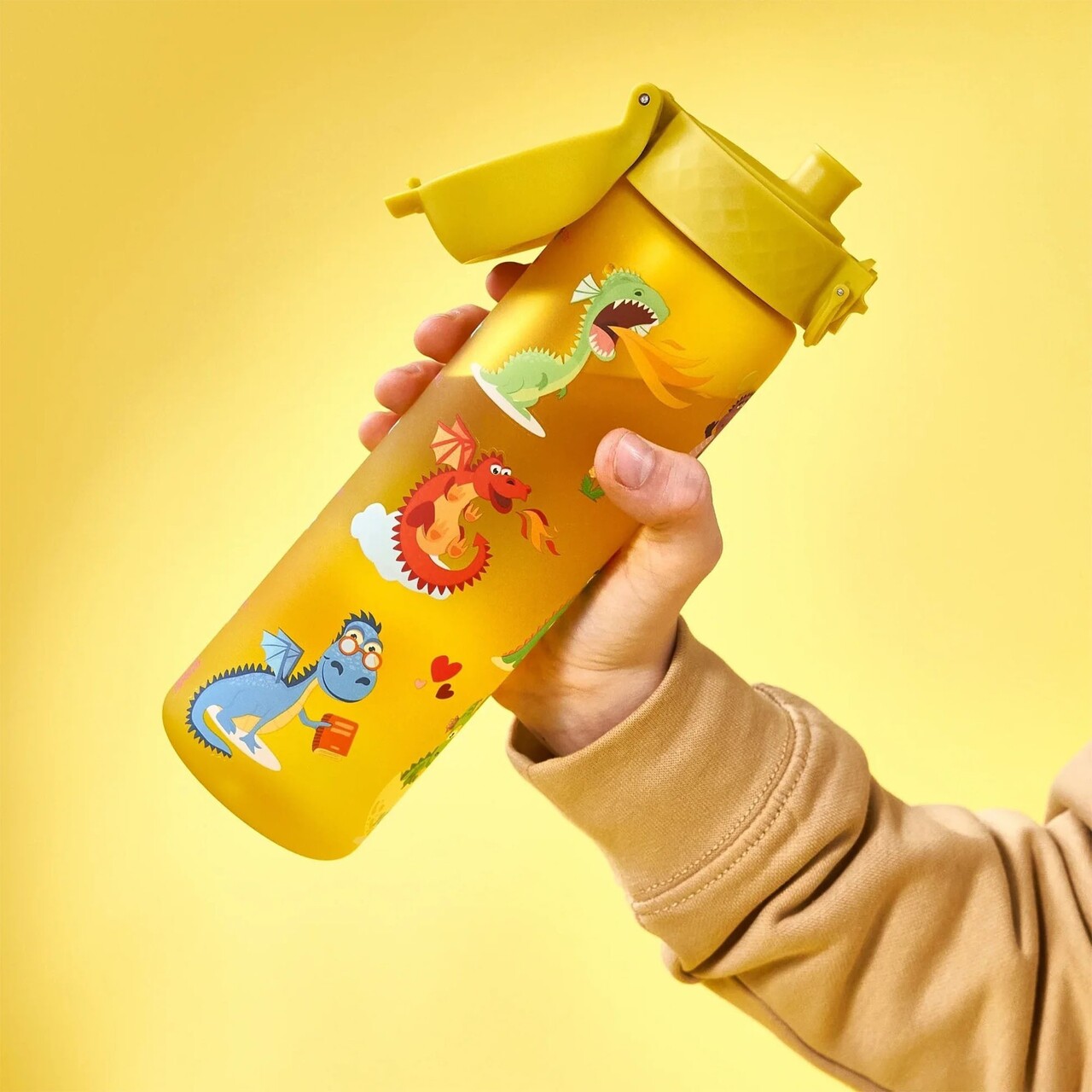 Sticla apa pentru copii Slim, recyclon, 500ml, Dragons - Ion8 - imagine 5