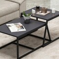 Masuta de cafea, Inarch, Minimal, 75x38x50 cm, Antracit