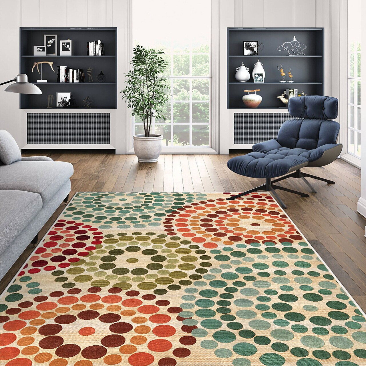 Covor Kece-Fr92 120x180 cm Poliester Verde