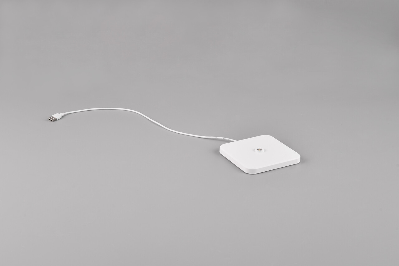 Lampa de masa Fernandez, RL, 12.5x12.5x38 cm, 1.5W, 1x SMD, plastic, alb mat