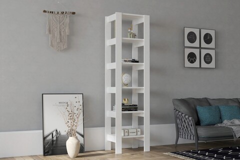 Corp biblioteca, puqa design, creator, 49.8x180x33.6 cm, pal, alb