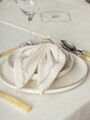 Set fete de masa 8 piese, Pera - Ecru, Cotton Box, 90% POLIESTER/10% BUMBAC