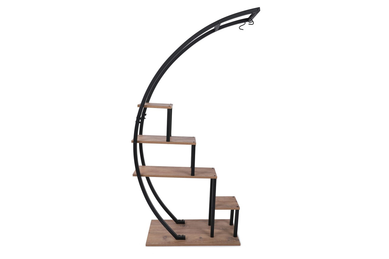 Suport pentru ghivece Garden, Puqa Design, 85x35x180 cm, natural/negru - 1 | YEO