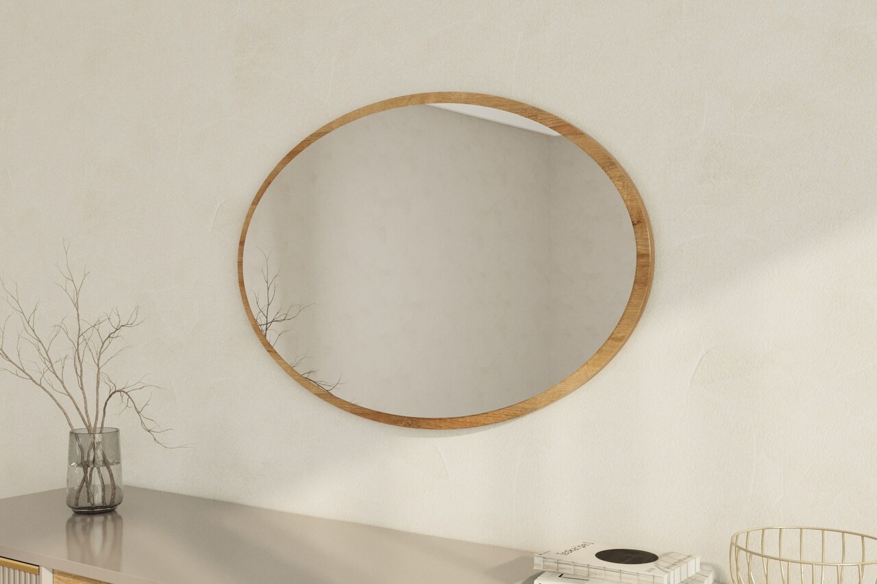 Oglinda decorativa, Siam, Beyo, 60x90x2.2 cm, Maro