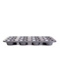 Tava de copt 12 briose Febe, Homla, 35x26x3 cm, otel, gri