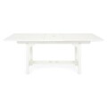 Set mobilier pentru gradina Tropical, masa extensibila + 6 scaune, alb/multicolor