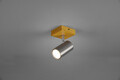 Aplica de perete Marley, TRIO, 9x12x16 cm, 15W, 1x GU10, metal, argintiu mat/natur