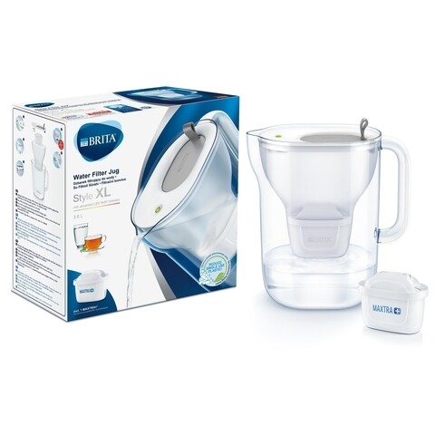 Cana filtranta Brita, Style XL, 3.6 L, Maxtra+, gri Brita