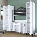 Dulap multifunctional, Rani, JE150, 220x198 cm, PAL, Alb