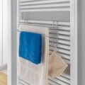 Uscator suspendabil pentru prosoape Radius, Metaltex, 39x11x25 cm, metal/ invelis din polytherm, argintiu