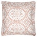 Set 2 fete de perna TImea, Decomex, 75x75 cm, bumbac, alb/teracota