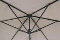 Umbrela pentru gradina / terasa, Sorrento, Bizzotto, Ø 300 cm, stalp Ø 48 mm, otel/poliester, grej