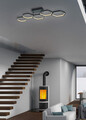Plafoniera Vigo, RL, 90x30x15 cm, 24W, 1x SMD, metal, negru