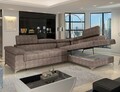 Coltar extensibil dreapta 4 locuri ELTAP, RT-20AMO, Eridano, 275x202x88 cm, lemn/poliester, maro