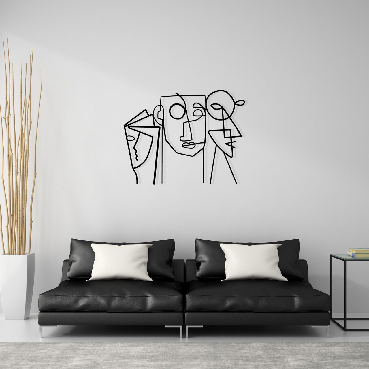 Decoratiune de perete, Aeimnestus, Dimensiune: 50 x 39 cm, Negru - view 3