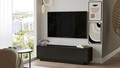 Comoda TV, Locelso, FN1, 140x38.2x35.5 cm, Negru