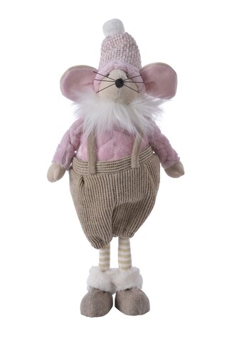 Decoratiune Mouse in pants, Decoris, 18x11x38 cm, poliester, multicolor