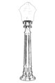 Lampadar de exterior, Avonni, 685AVN1323, Plastic ABS, Negru