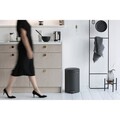 Cos de gunoi cu pedala, Brabantia, NewIcon Mineral Infinite Grey, 20 L, 38x29x46.7 cm, otel, gri