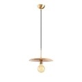 Lustra Torni MR - 859, Opviq, 29 x 116 cm, 1 x E27, 100W, negru/wood