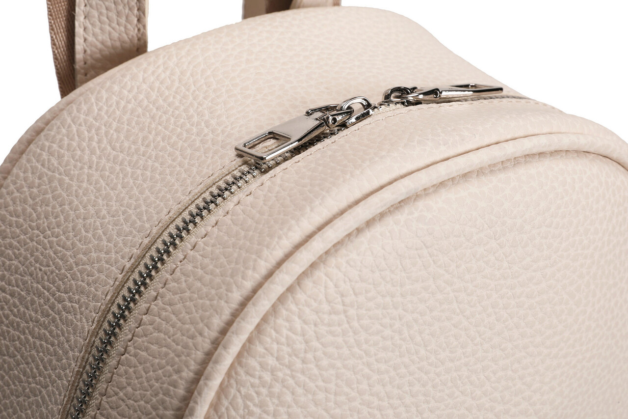 Rucsac, Lucky Bees, 528 Cream, piele ecologica, crem
