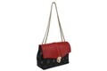 Geanta Beverly Hills Polo Club, 623, piele ecologica, negru/rosu