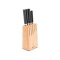 Set cutite cu suport, Brabantia, Profile, 36x12x10 cm, lemn/otel, natural