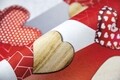 Covor pentru bucatarie, Olivo Tappeti, Miami 3, Red Hearts, 50 x 100 cm, poliester, multicolor