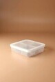 Set recipiente depozitare, Hermia, 430KSV1639, PLASTIC, Dimensiune: 19,5 x 6 cm (1 bucată), Transparent