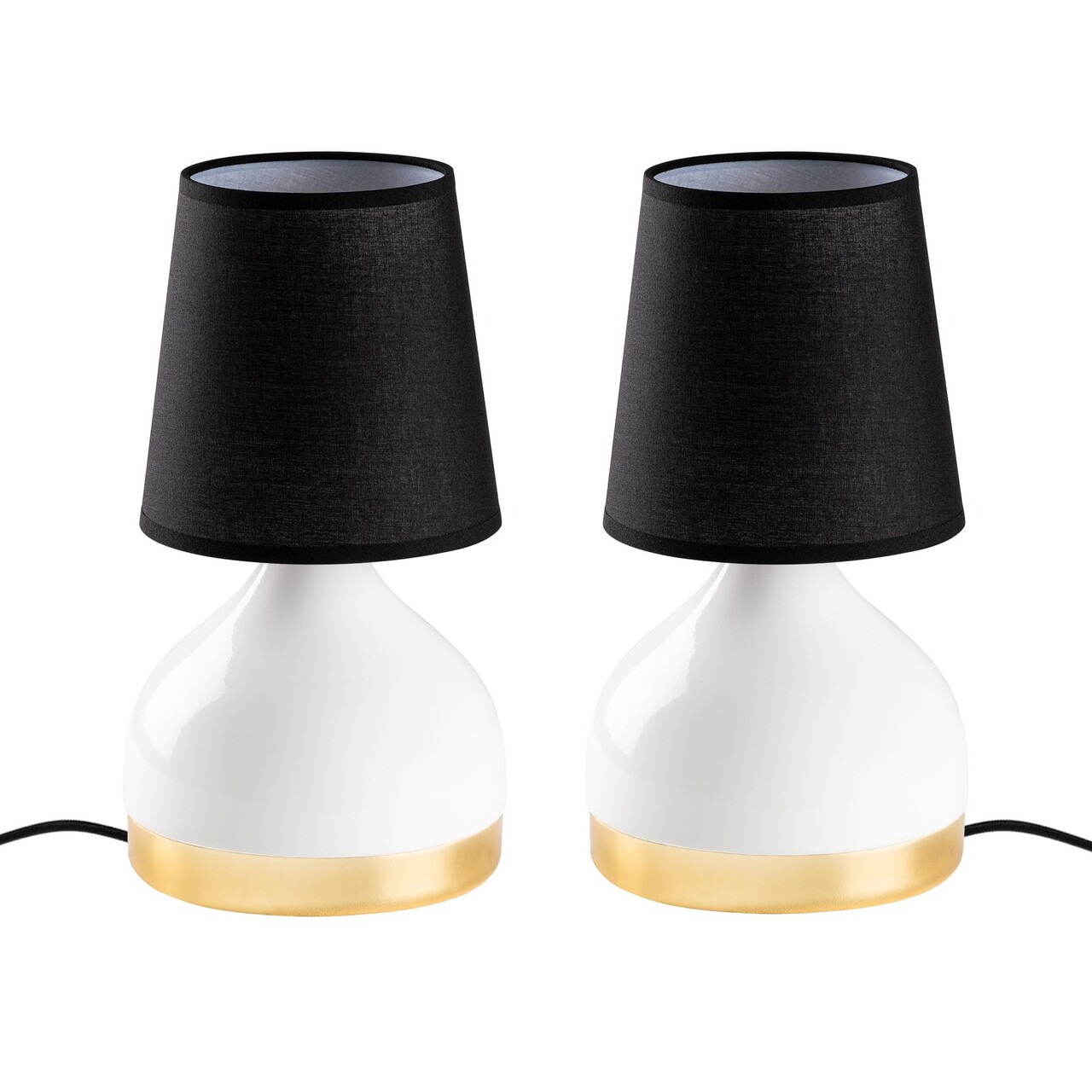 Set de lămpi de masă, Opviq, 892OPV2556, Alb/Negru - imagine 4