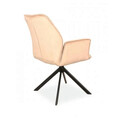 Scaun rotativ Boogie II Velvet, Signal, 60x45x89 cm, catifea/otel, bej/negru