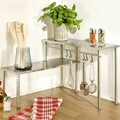 Set 2 rafturi pentru colt bucatarie Maximex, Kitchen, 45x16x31.5 cm, inox, argintiu