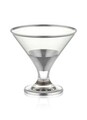 Set cupe pentru inghetata, Mia, 742TMA4729, Sticla, Argintiu