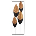 Decoratiune de perete, Asil, metal, 32 x 90 cm, multicolor