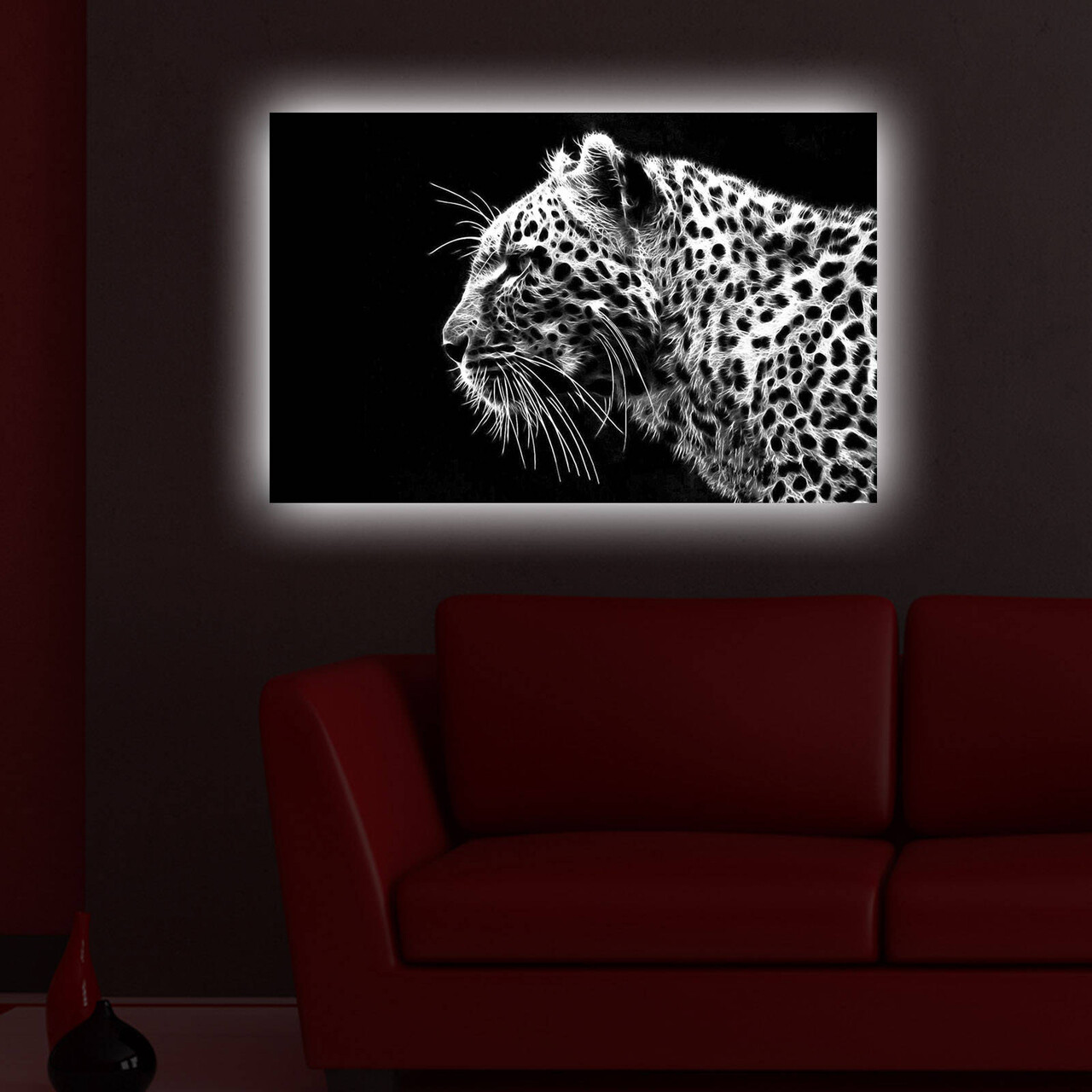 Tablou decorativ cu lumina LED 4570DACT-44 Dimensiune: 45 x 70 cm Multicolor
