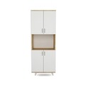 Dulap multifunctional, Lacivert, Selin, 70 x 176 x 40 cm, pal melaminat, stejar/alb