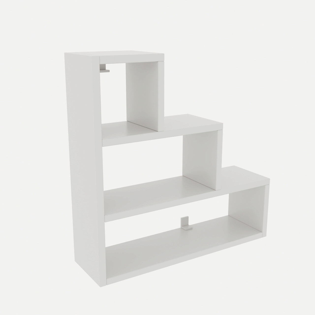 Raft de perete, Kalune Design, Piramit, 62x62x18 cm, Alb - 1 | YEO