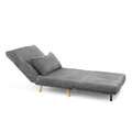Canapea 1 loc Solace, Homla, 83x91x84 cm, MDF/catifea din poliester, gri