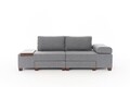 Canapea extensibila 3 locuri, Balcab Home, 825BLC4310, Lemn, Gri