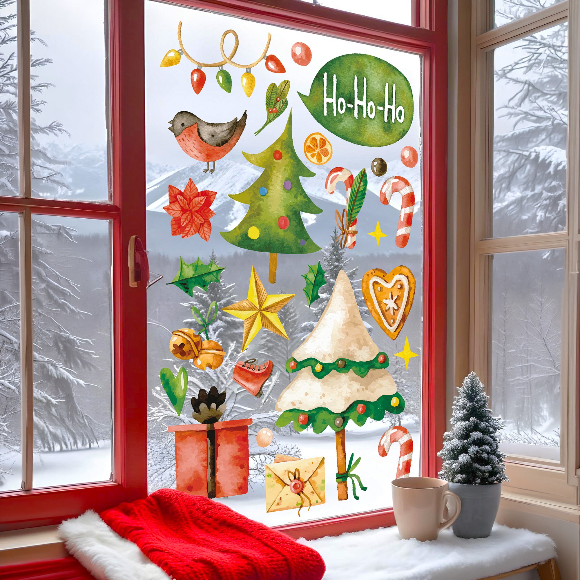 Sticker decorativ, 309092_3050, 30 x 50 cm, Multicolor