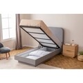 Pat single, Vella, Lody B, 96 x 111 x 211 cm, pal melaminat/metal, gri