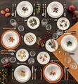 Serviciu de masa 18 piese, Brandani, Le Primizie Fresh Fruit, portelan New Bone China