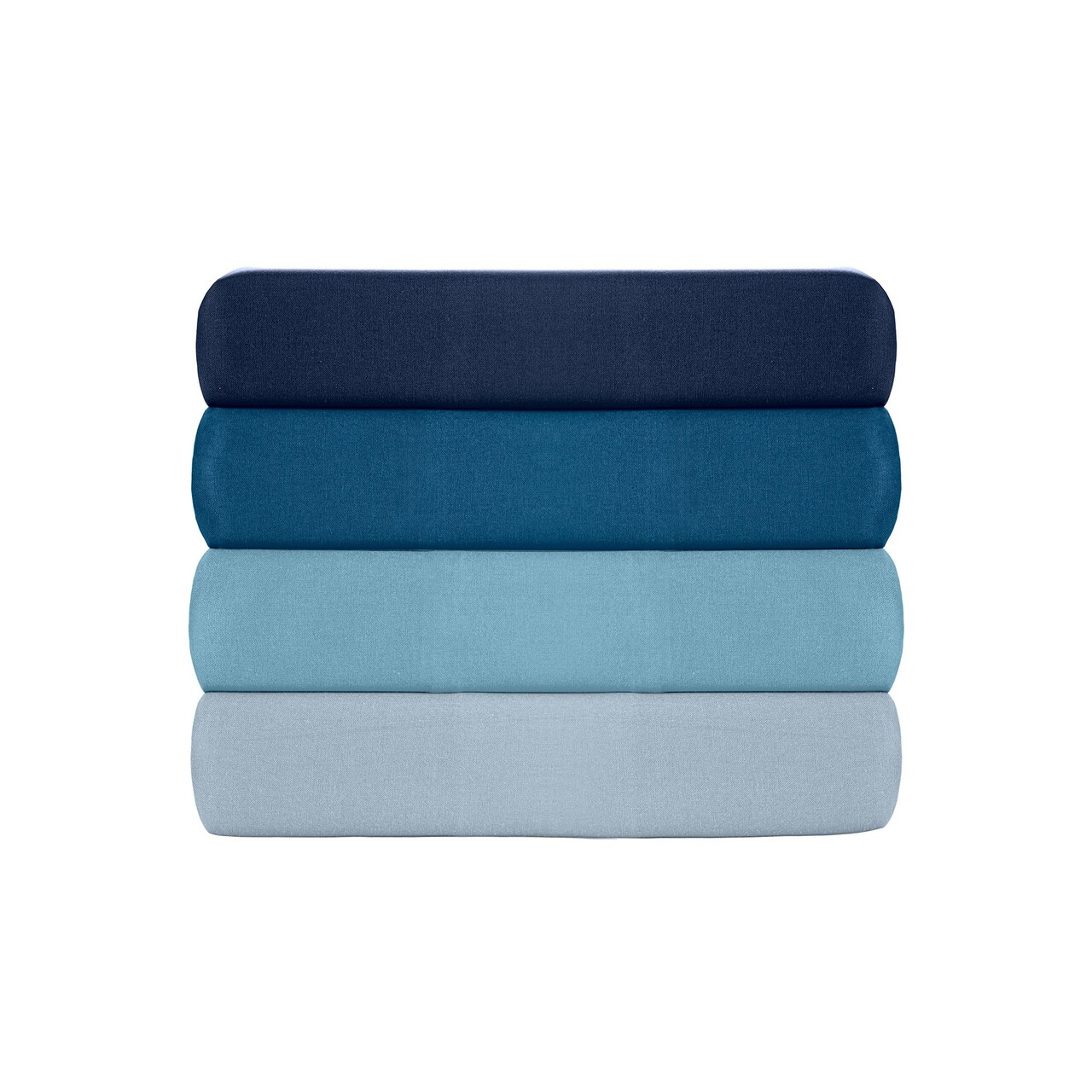 Cearceaf de pat cu elastic Ranforce Double (FR) (IT) (ES) (DE), L'essentiel Maison, Tonne Marie, Albastru petrol - imagine 4