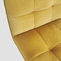 Fotoliu Nelox, Homla, 69x63x73 cm, MDF/metal/catifea, mustar