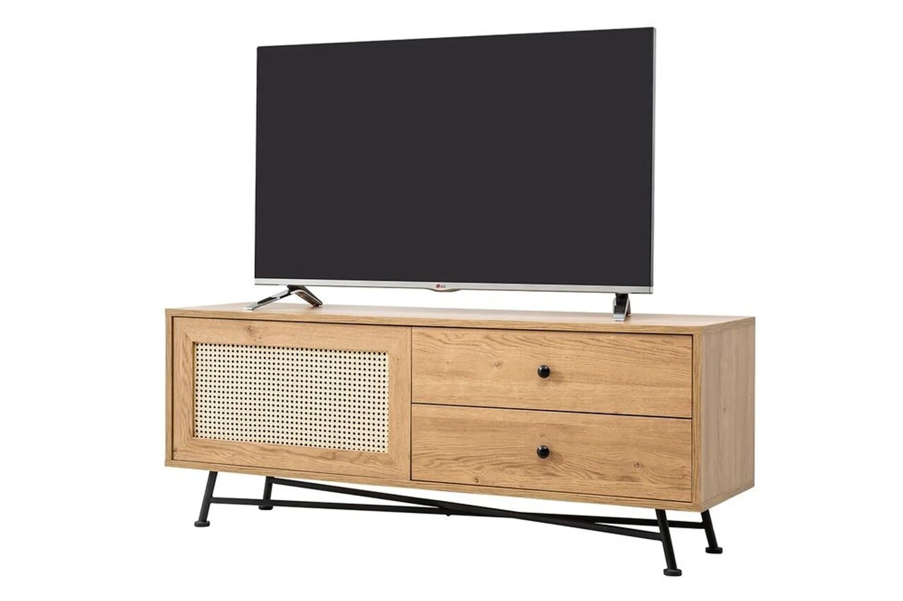 Comoda TV, Hanah Home, Nala 140, 140x55x40 cm, Natural - imagine 8